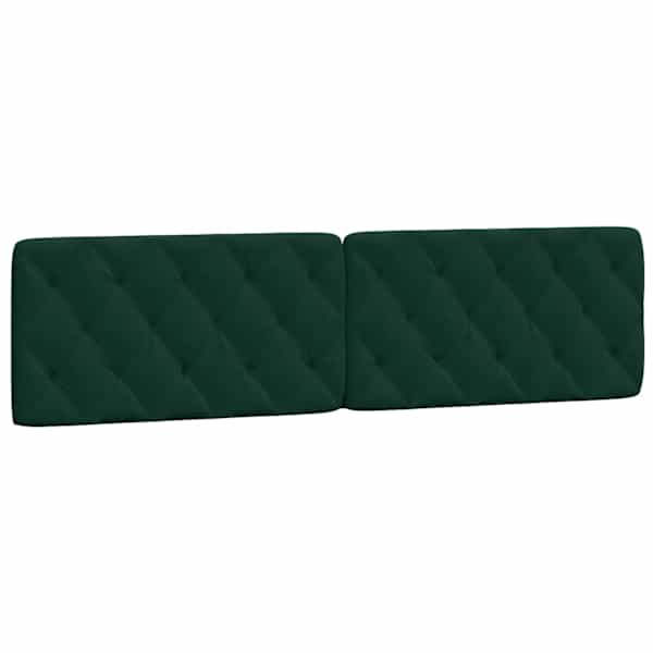 vidaXL voodipeatsi padi, tumeroheline, 200 cm, samet