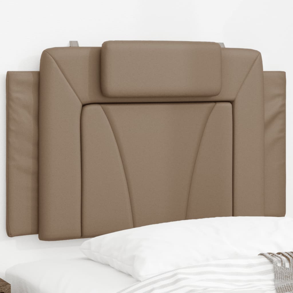 vidaXL Pernă pentru tăblie pat, Viana, cappuccino, 80 cm, piele artificială