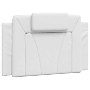vidaXL voodipeatsi padi Viana, valge, 90 cm, kunstnahk