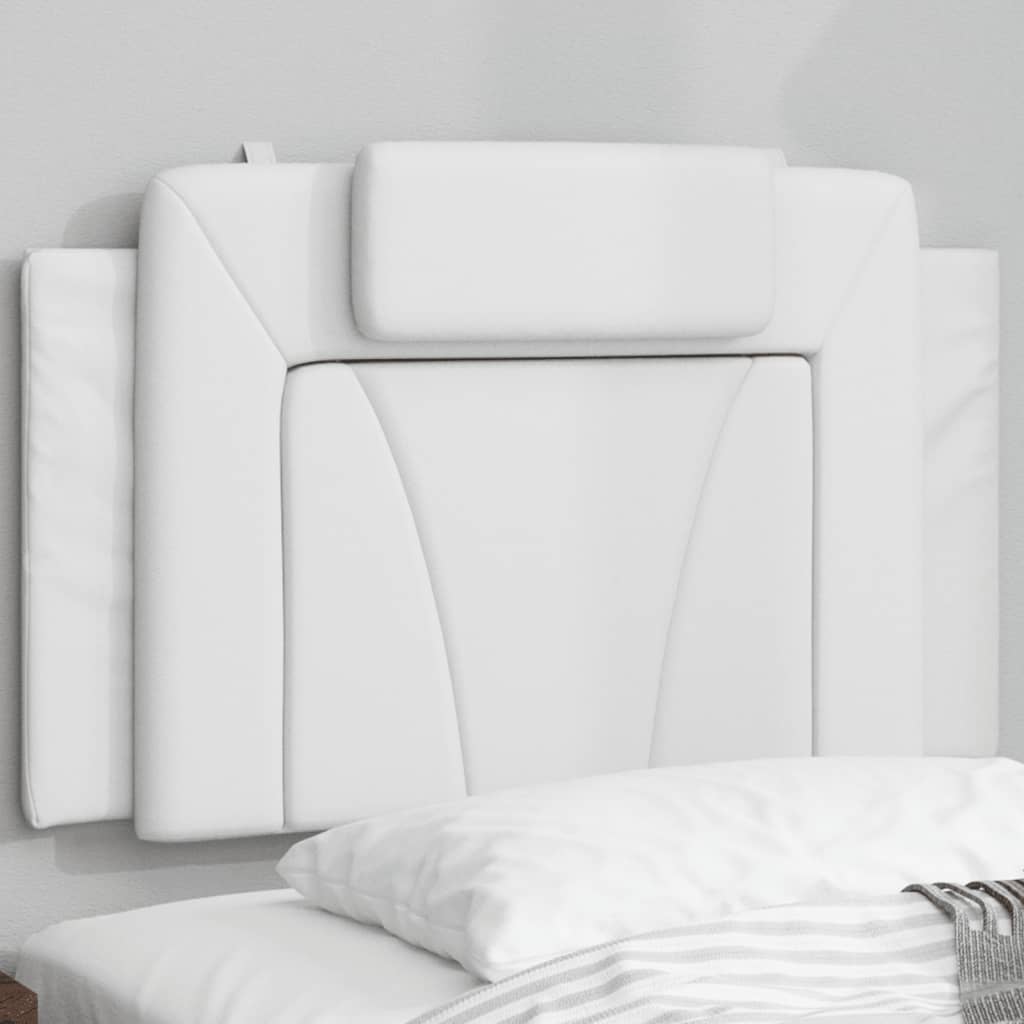 vidaXL Kopfteil-Kissen "Viana" Weiß 90 cm Kunstleder