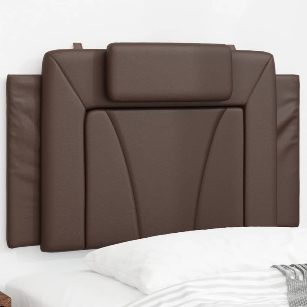 vidaXL Pernă pentru tăblie pat, Viana, maro, 90 cm, piele artificială