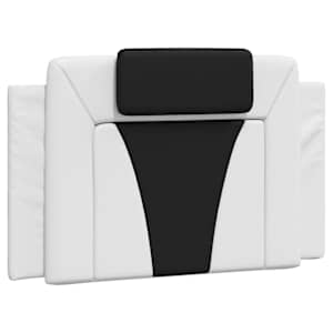 vidaXL voodipeatsi padi Viana, valge ja must, 90 cm, kunstnahk