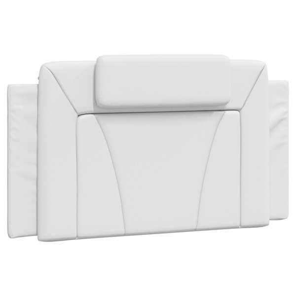 vidaXL voodipeatsi padi Viana, valge, 100 cm, kunstnahk