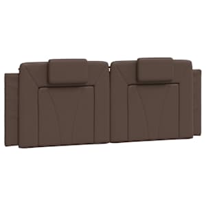 vidaXL voodipeatsi padi Viana, pruun, 120 cm, kunstnahk
