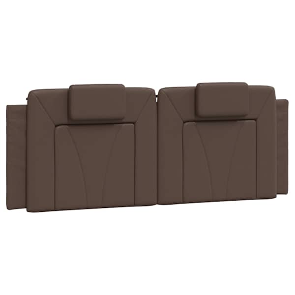 vidaXL voodipeatsi padi Viana, pruun, 120 cm, kunstnahk