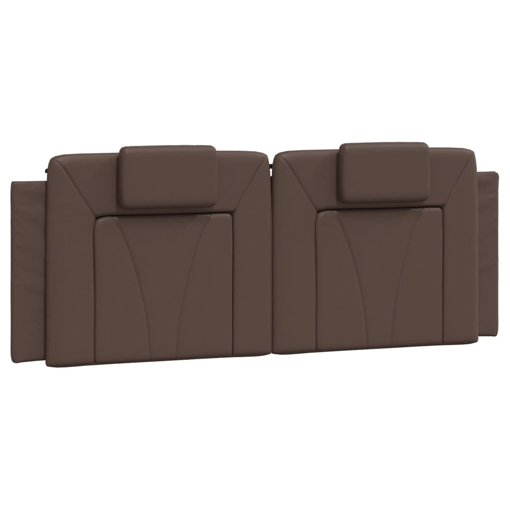 vidaXL Polštář na čelo postele hnědý 120 cm umělá kůže