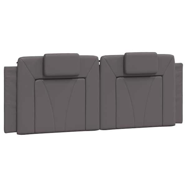 vidaXL voodipeatsi padi Viana, hall, 120 cm, kunstnahk