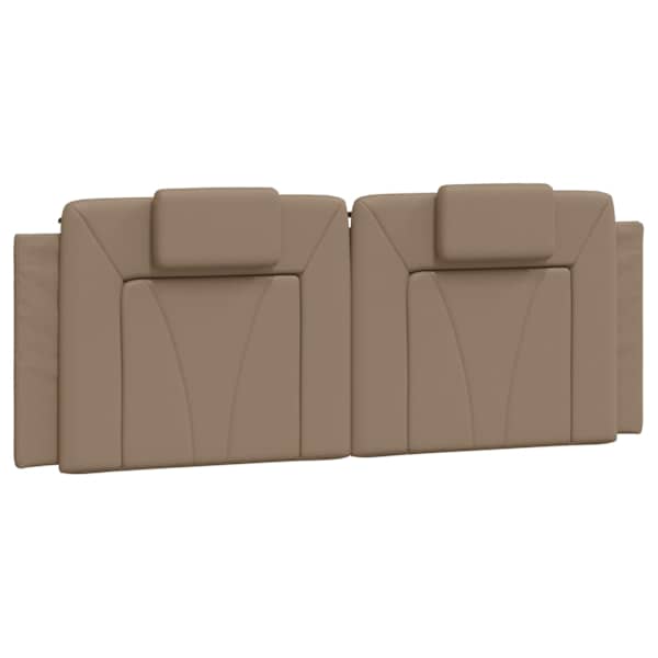 vidaXL voodipeatsi padi Viana, cappuccino, 120 cm, kunstnahk