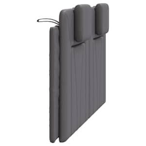 Polštář na čelo postele Viana šedý 140 cm umělá kůže - obrázek 6