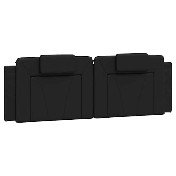 vidaXL voodipeatsi padi Viana, must, 160 cm, kunstnahk