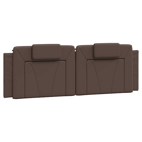 vidaXL voodipeatsi padi Viana, pruun, 160 cm, kunstnahk