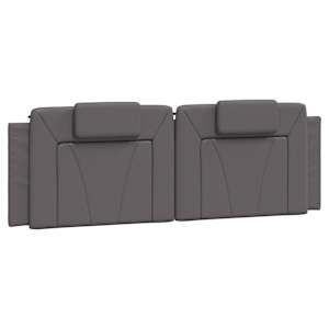 vidaXL voodipeatsi padi Viana, hall, 160 cm, kunstnahk