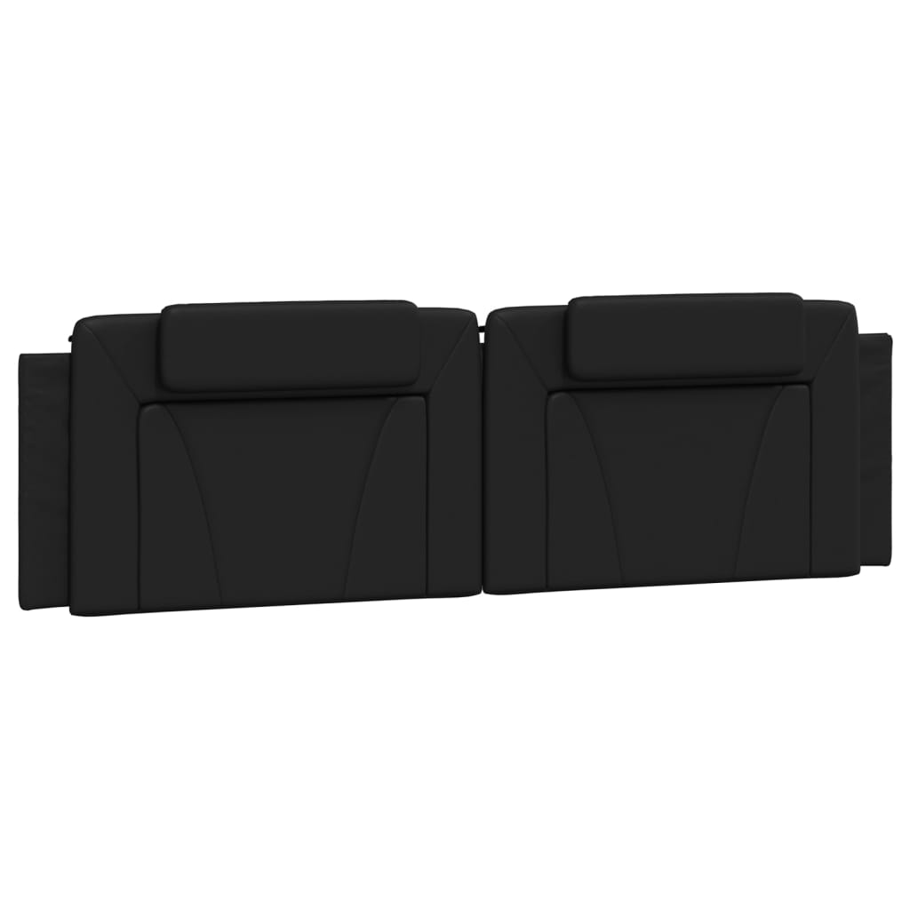 vidaXL Hoofdbordkussen "Viana" 183 cm kunstleer zwart, foto 3
