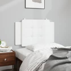 vidaXL Cuscino Testiera Zadar Bianco 80 cm in Similpelle
