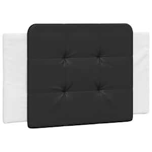 vidaXL voodipeatsi padi Zadar, must ja valge, 80 cm, kunstnahk