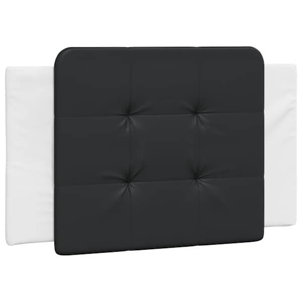 vidaXL voodipeatsi padi Zadar, must ja valge, 90 cm, kunstnahk