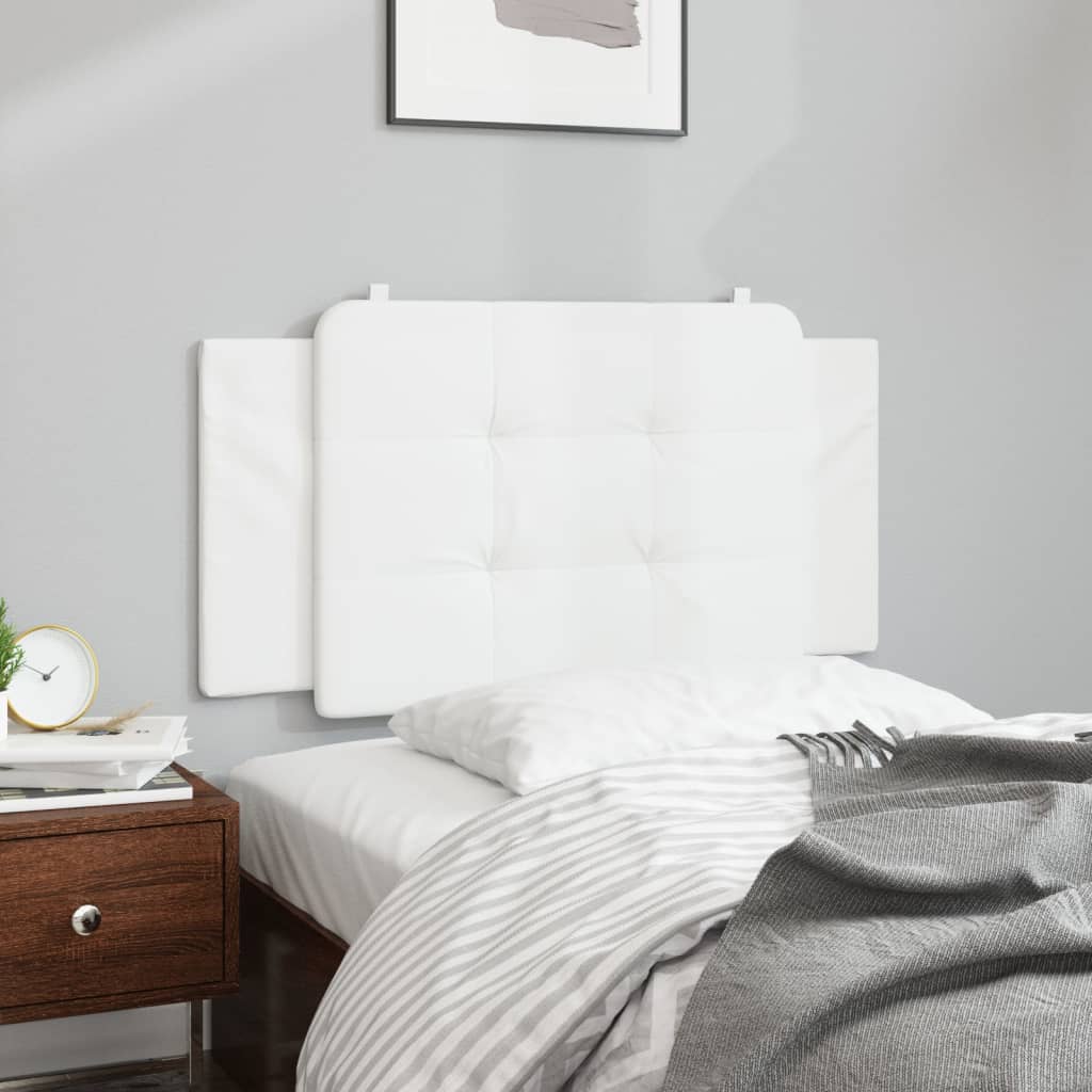 vidaXL Hoofdbordkussen 100 cm kunstleer wit afbeelding