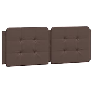 vidaXL voodipeatsi padi Zadar, pruun, 120 cm, kunstnahk