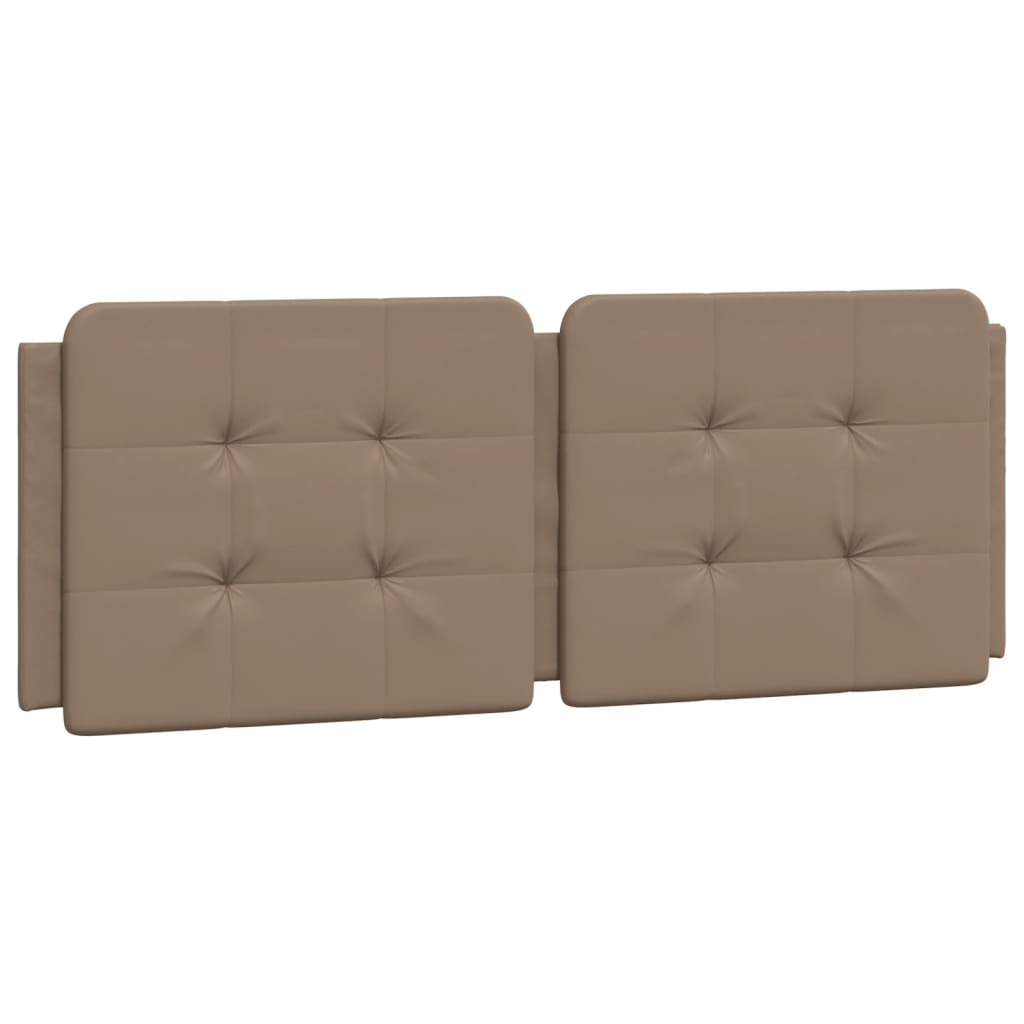 vidaXL Polštář na čelo postele cappuccino 120 cm umělá kůže