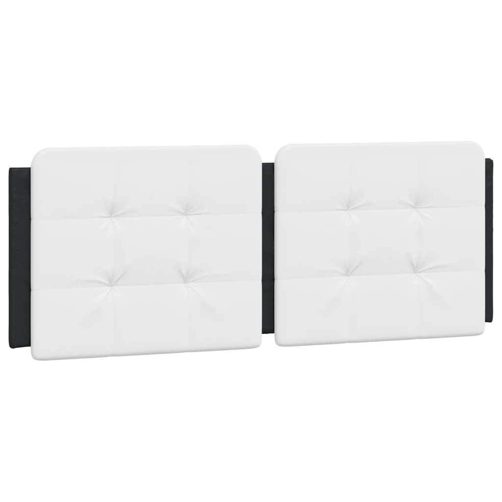 VidaXL Coussin De Tête De Lit Blanc Et Noir 137 Cm Similicuir