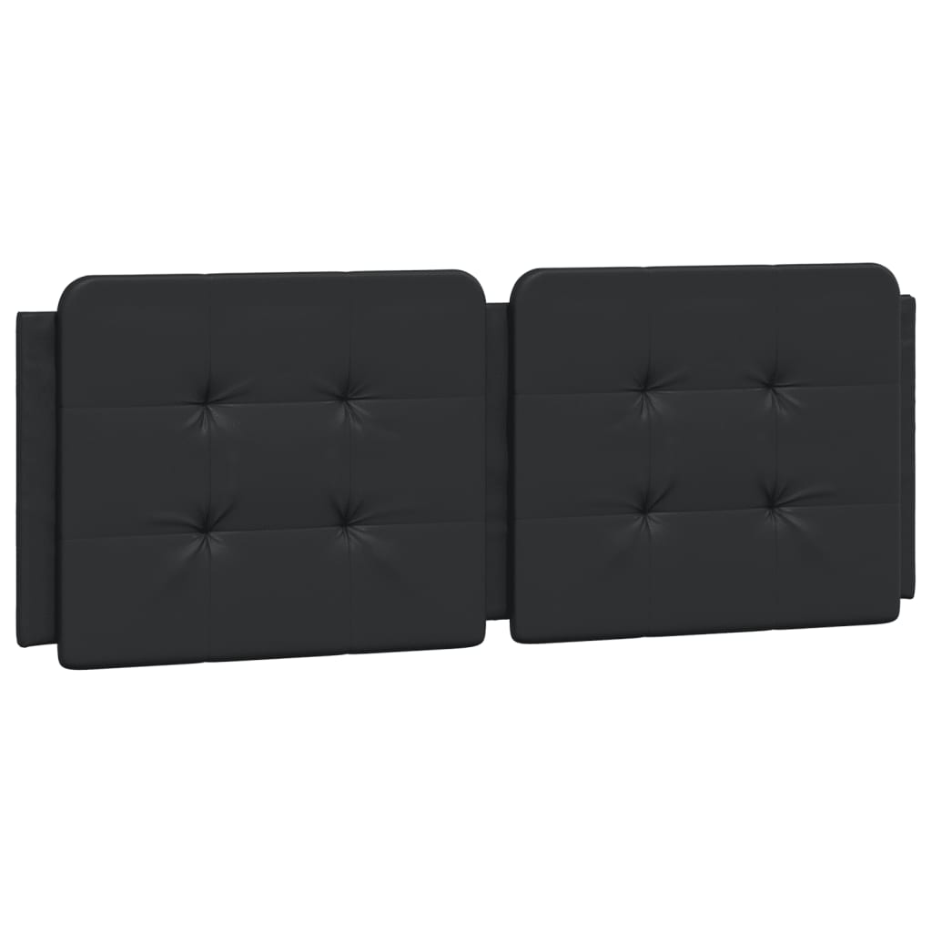 vidaXL Pernă pentru tăblie pat, Zadar, negru, 140 cm, piele artificială