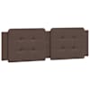 vidaXL voodipeatsi padi Zadar, pruun, 160 cm, kunstnahk