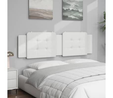 vidaXL Cuscino Testiera Zadar Bianco 180 cm in Similpelle