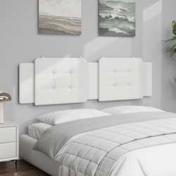 vidaXL Cuscino Testiera Zadar Bianco 180 cm in Similpelle