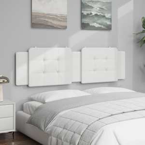 vidaXL Cuscino Testiera Zadar Bianco 180 cm in Similpelle