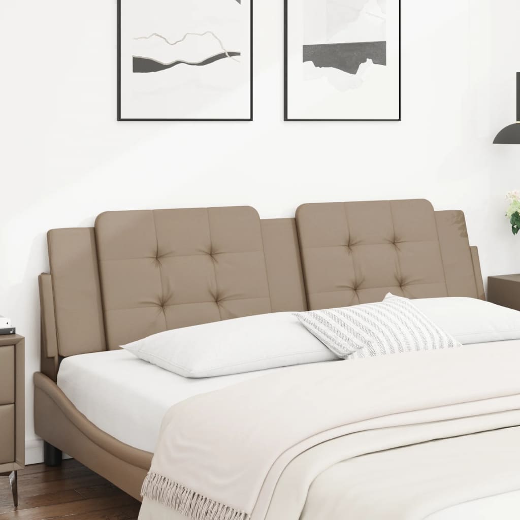 vidaXL Kopfteil-Kissen "Zadar" Cappuccino-Braun 180 cm Kunstleder