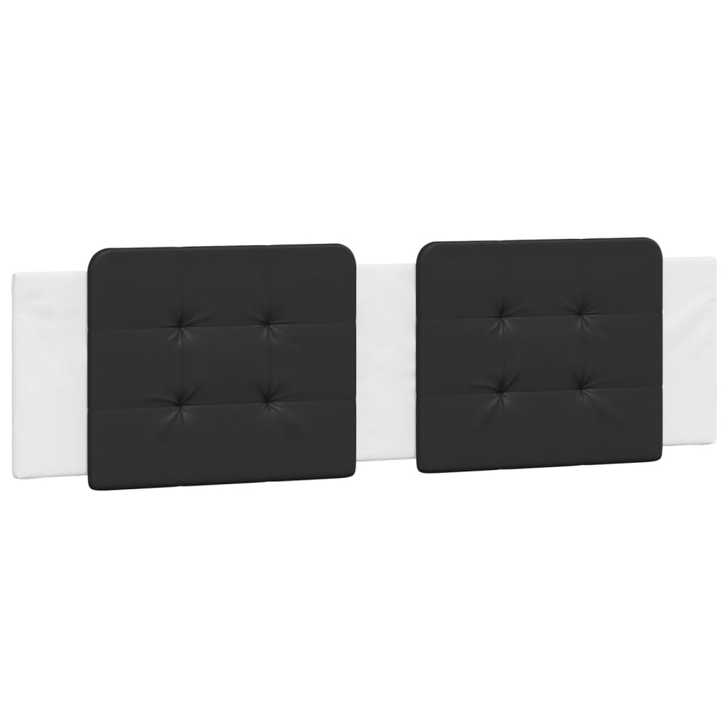 VidaXL Polštář na čelo postele Zadar černý a bílý 180 cm umělá kůže