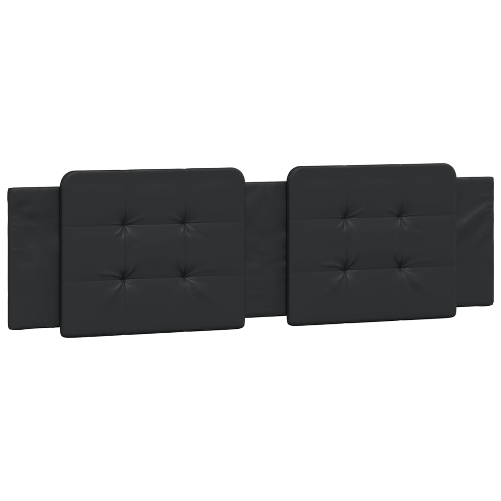 VidaXL Coussin De Tête De Lit Noir 183 Cm Similicuir