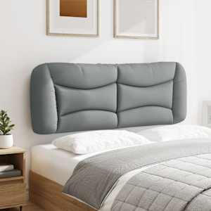Polštář na čelo postele Hvar světle šedý 137 cm textil - obrázek 3