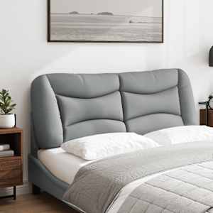Polštář na čelo postele Hvar světle šedý 137 cm textil - obrázek 4