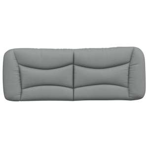 Polštář na čelo postele Hvar světle šedý 137 cm textil - obrázek 5
