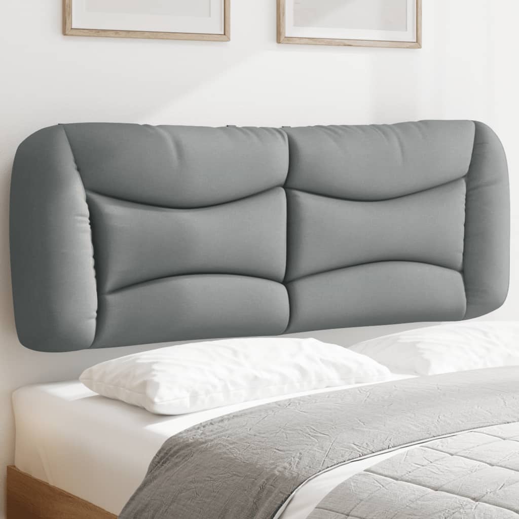 vidaXL Pernă tăblie de pat, Hvar, gri deschis, 137 cm, material textil