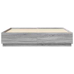 Rám postele s LED osvětlením šedý sonoma 180 x 200 cm kompozit - obrázek 6