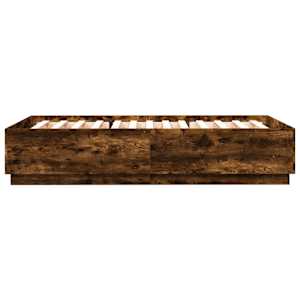 Rám postele s LED osvětlením kouřový dub 150 x 200 cm kompozit - obrázek 8