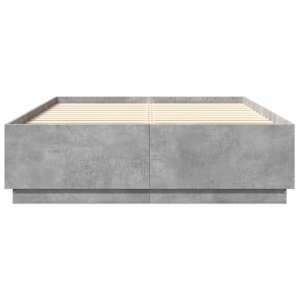 Rám postele s LED osvětlením betonově šedý 140x200 cm kompozit - obrázek 6
