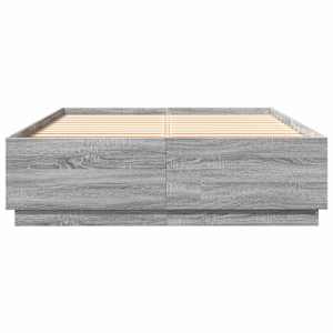 Rám postele s LED osvětlením šedý sonoma 140 x 200 cm kompozit - obrázek 6