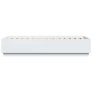 Rám postele s LED osvětlením bílý 100 x 200 cm kompozitní dřevo - obrázek 7