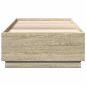 Rám postele s LED osvětlením dub sonoma 100 x 200 cm kompozit - obrázek 6