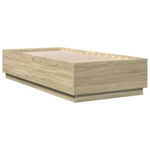 Rám postele s LED osvětlením dub sonoma 100 x 200 cm kompozit - obrázek 8