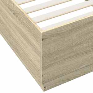 Rám postele s LED osvětlením dub sonoma 100 x 200 cm kompozit - obrázek 9
