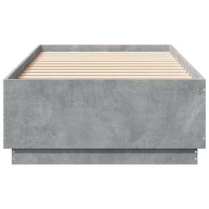 Rám postele s LED osvětlením betonově šedý 100x200 cm kompozit - obrázek 6