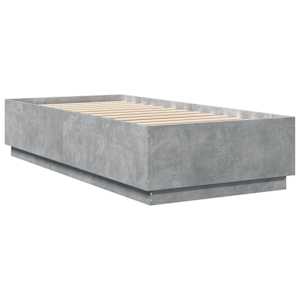 Rám postele s LED osvětlením betonově šedý 100x200 cm kompozit - obrázek 8
