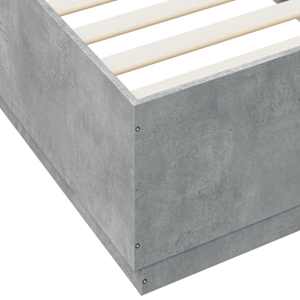 Rám postele s LED osvětlením betonově šedý 100x200 cm kompozit - obrázek 9