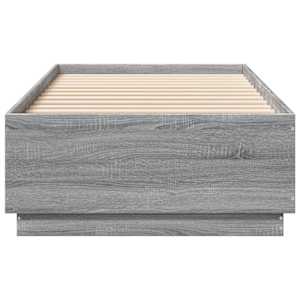 Rám postele s LED osvětlením šedý sonoma 100 x 200 cm kompozit - obrázek 6