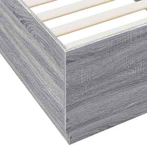 Rám postele s LED osvětlením šedý sonoma 100 x 200 cm kompozit - obrázek 9