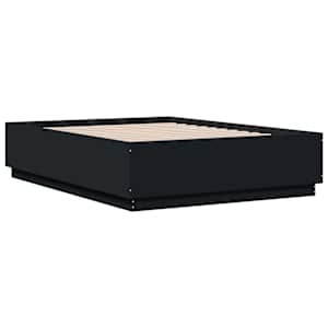 Rám postele s LED osvětlením černý 140x190 cm kompozitní dřevo - obrázek 3